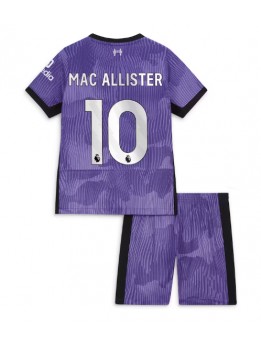 Billige Liverpool Alexis Mac Allister #10 Tredjedraktsett Barn 2023-24 Kortermet (+ Korte bukser)